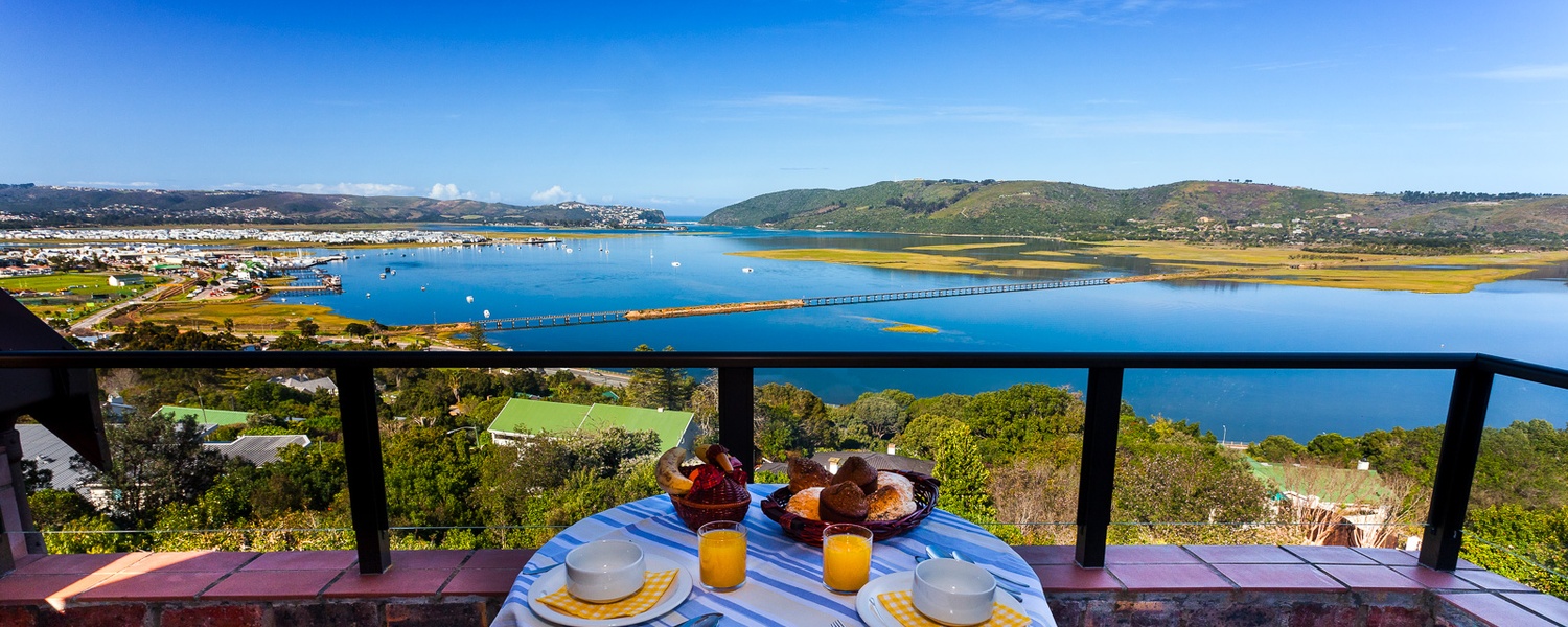 Breakfast with a view from the Bed and Breakfast Suite, Paradise Found accommodation in Knysna